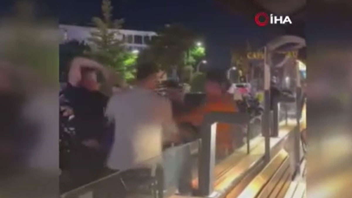 Kahve zincirinde iki grup arasında kavga