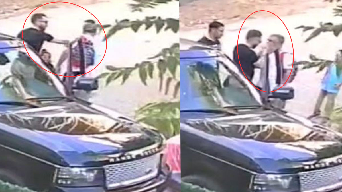 Çocuklarının gözü önünde darp edildi!