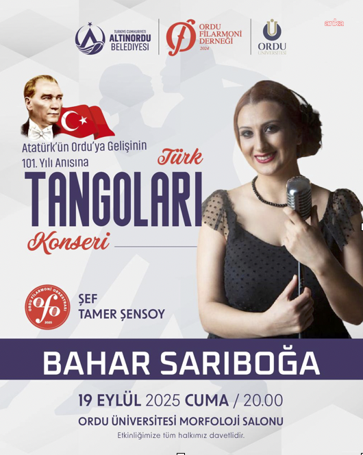 Atatürk'ün Ordu'ya gelişini kutlayan konser yarın gerçekleşiyor