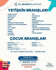 Silivri'de kış dönemi kurs kayıtları başladı