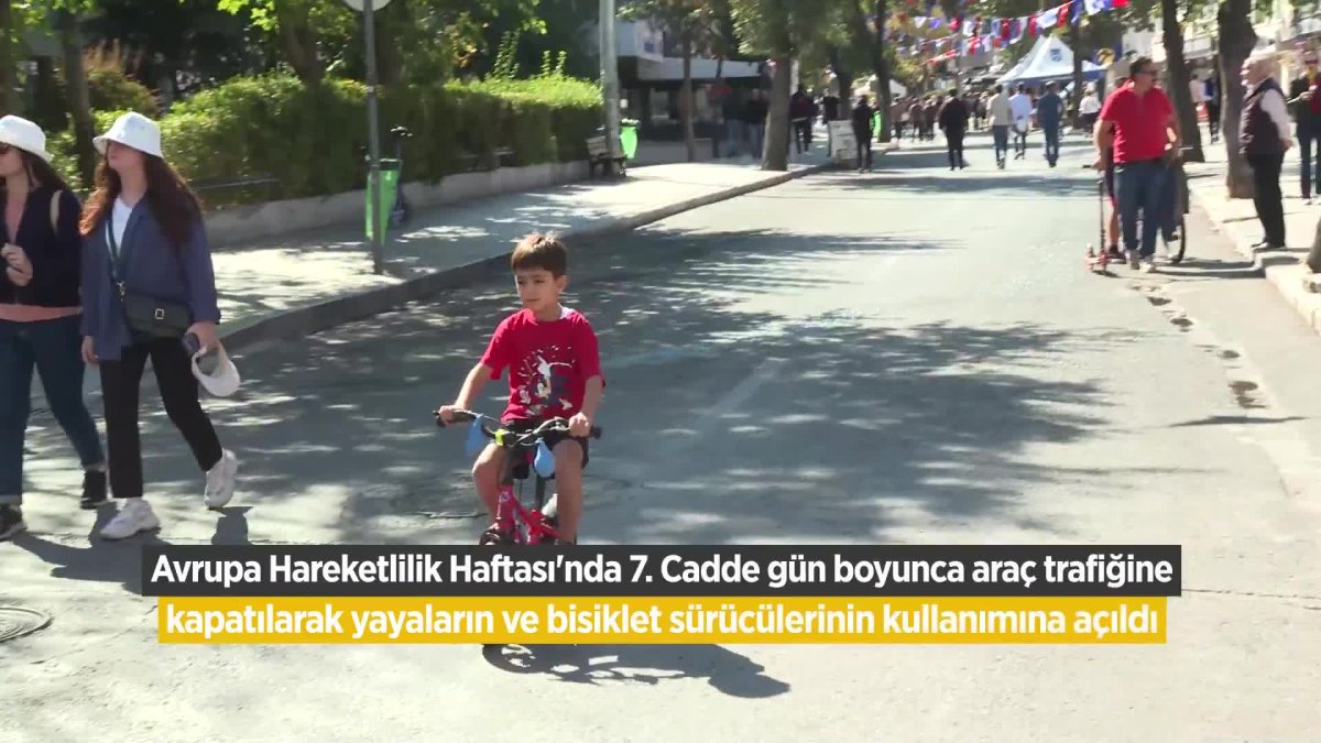 Ankara, Bahçelievler 7. Cadde'yi bisikletlilere ve yayalara açarak hareketliliği kutladı