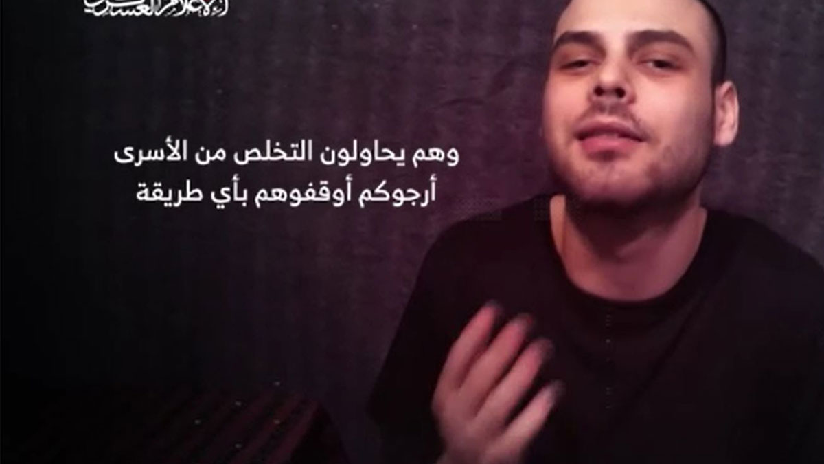 Hamas, İsrailli esirin videosunu paylaştı!