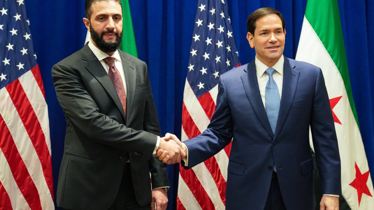 Suriye lideri Şara, ABD'li Bakan Rubio ile kritik görüşme gerçekleştirdi