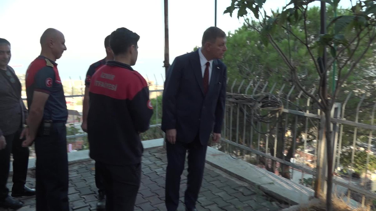 Başkan Tugay, itfaiye personeliyle buluştu