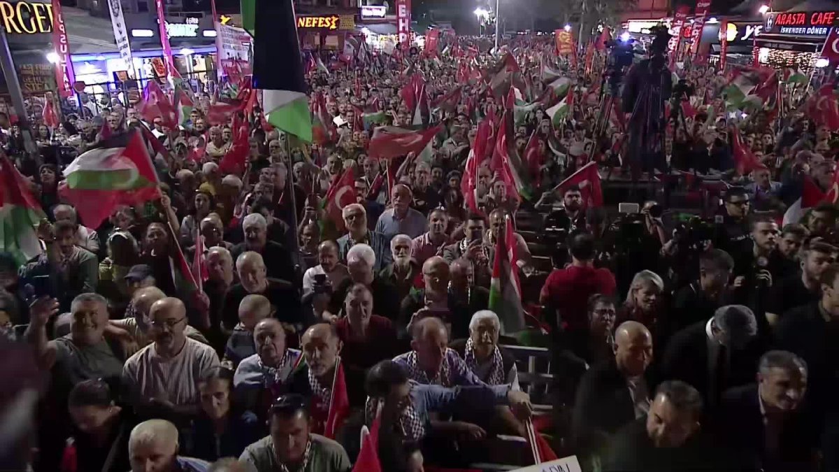 CHP’den Filistin'e destek mitingi: Özgür Özel, Netanyahu'ya yanıt verdi