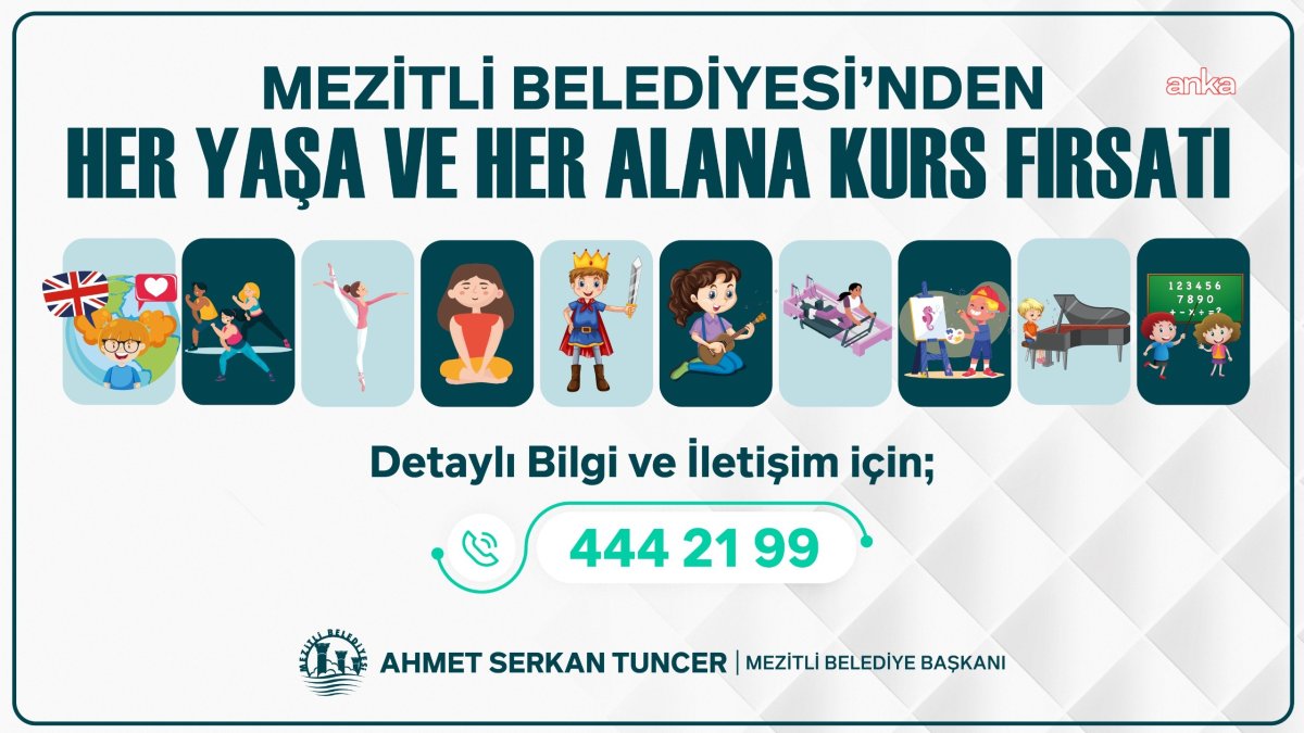 Mezitli Belediyesi'nden herkes için kurs fırsatları