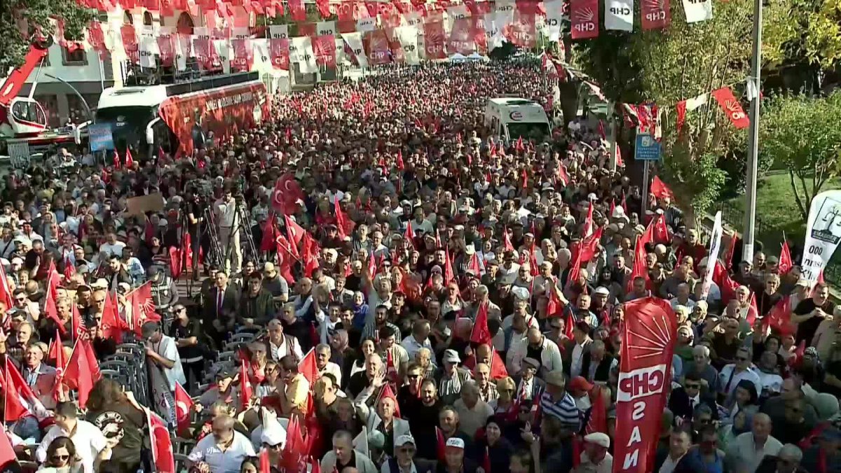 CHP'nin 57. mitingi, 74 yıl sonra Afyonkarahisar'da coşku içinde gerçekleşti