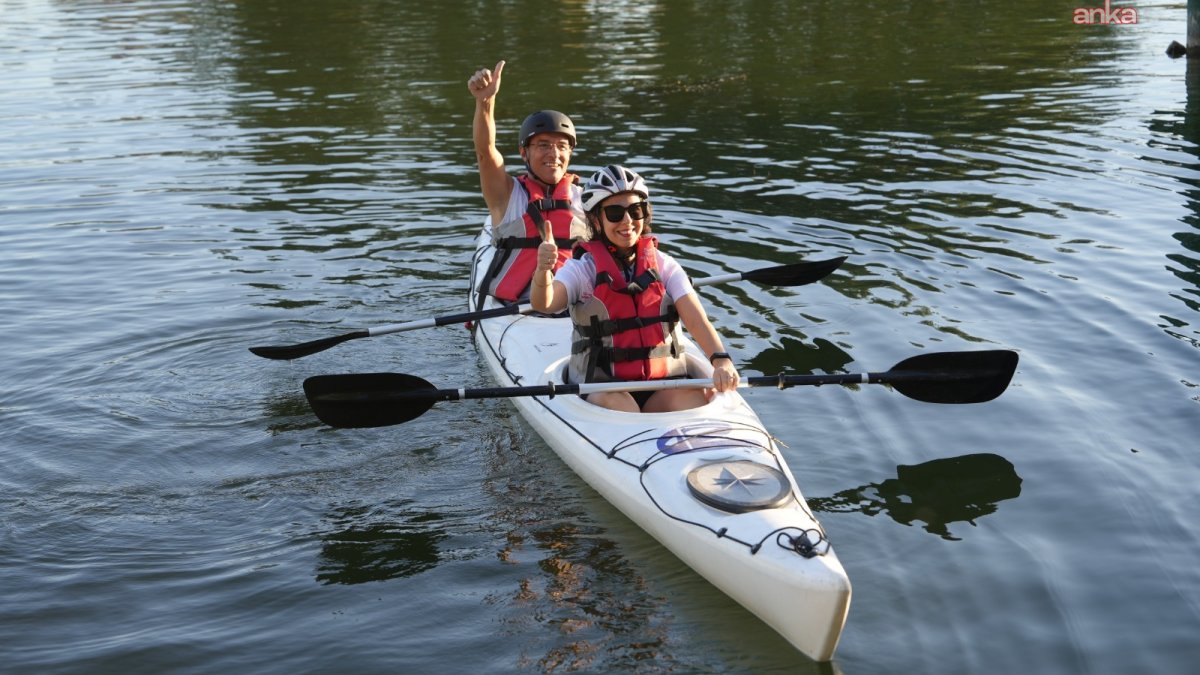 Eskişehir'de ücretsiz deniz kanosu eğitimleri başladı