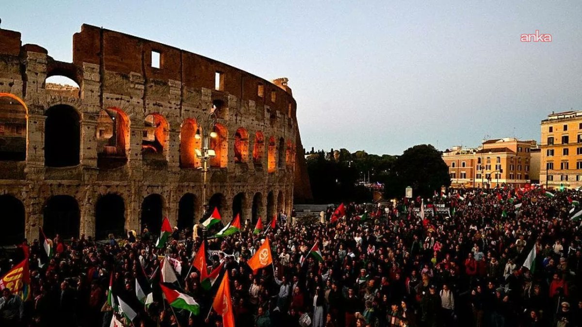 İtalya'da halk genel grevle Sumud Filosu'na destek verdi