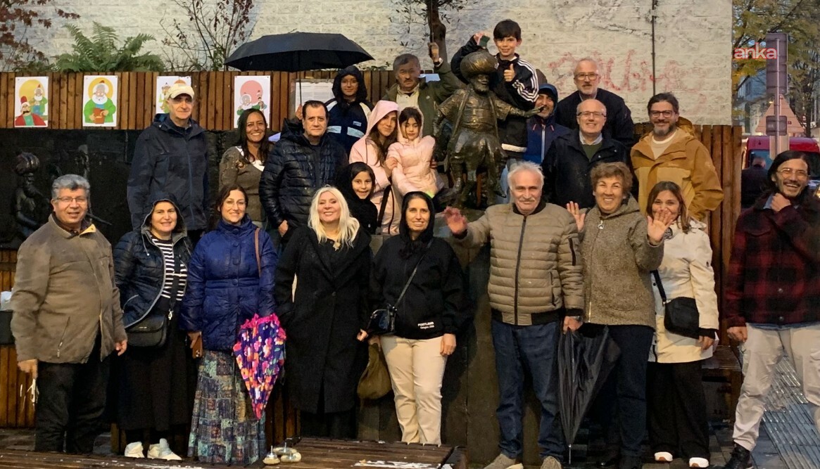 Dünya Gülümseme Günü'nde Nasrettin Hoca heykeline bakım yapıldı