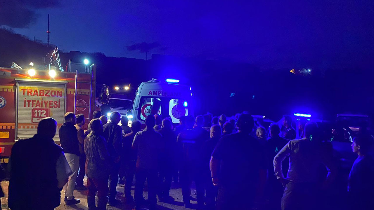 Trabzon'da akılalmaz ölüm! dengesini kaybeden polis memuru oğul hayatını kaybetti