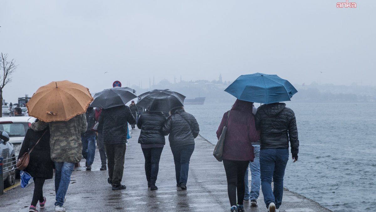 İstanbul'da soğuk ve yağışlı hava kapıda
