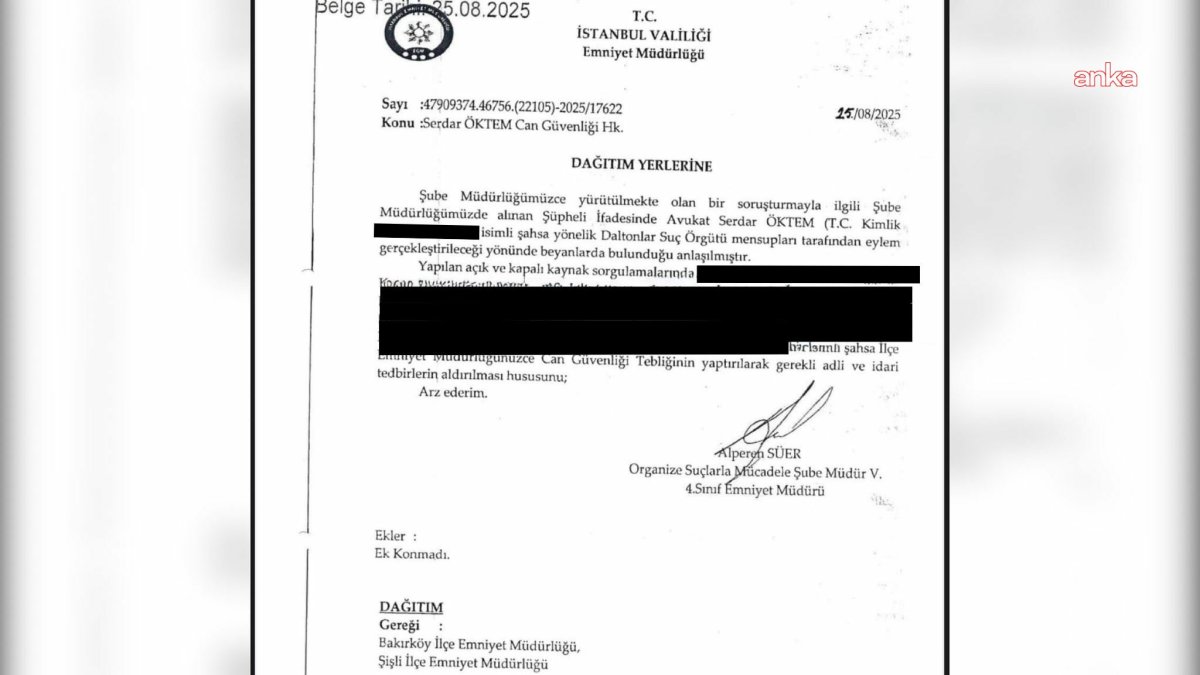 Avukat Serdar Öktem'in öldürülmeden önceki uyarısı gündem oldu