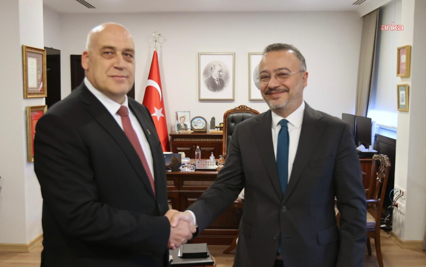 Bakan Yardımcısı Yılmaz, Filistin Büyükelçisi Abujaiş ile buluştu