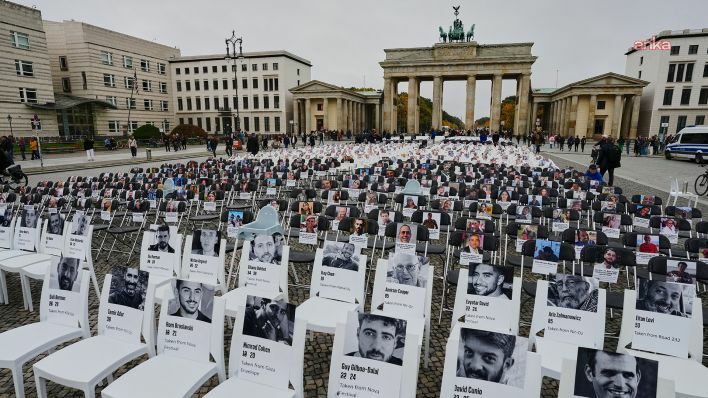 Almanya'da Hamas saldırılarında hayatını kaybedenler için anma etkinliği düzenlendi