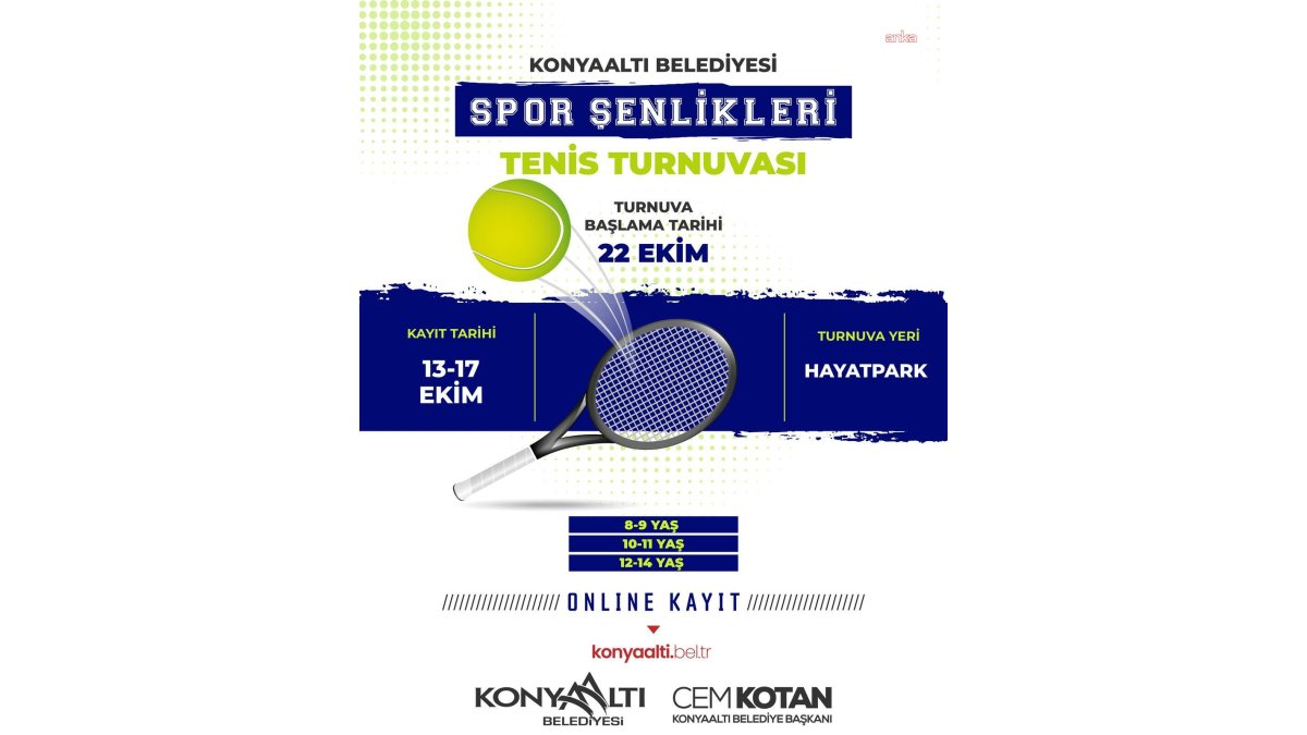 Konyaaltı'nda Cumhuriyet Bayramı'na özel tenis heyecanı