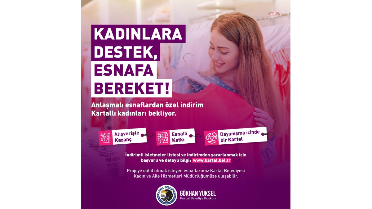 Kartal'dan kadın ve ailelere özel destek projesi