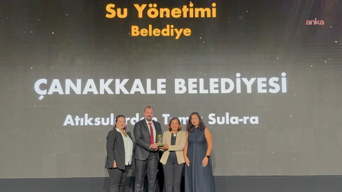 Çanakkale Belediyesi'ne Su Yönetimi Ödülü