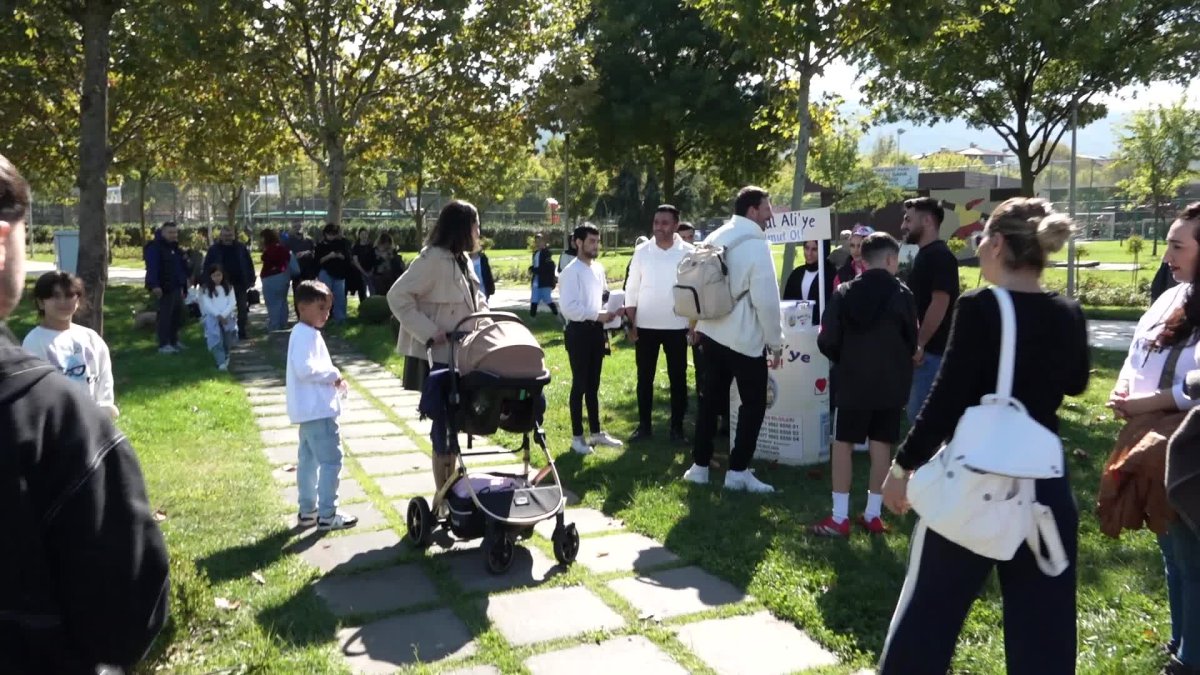 Bursa'da balonlar uçtu, Çağan Ata için umutlar yeşerdi