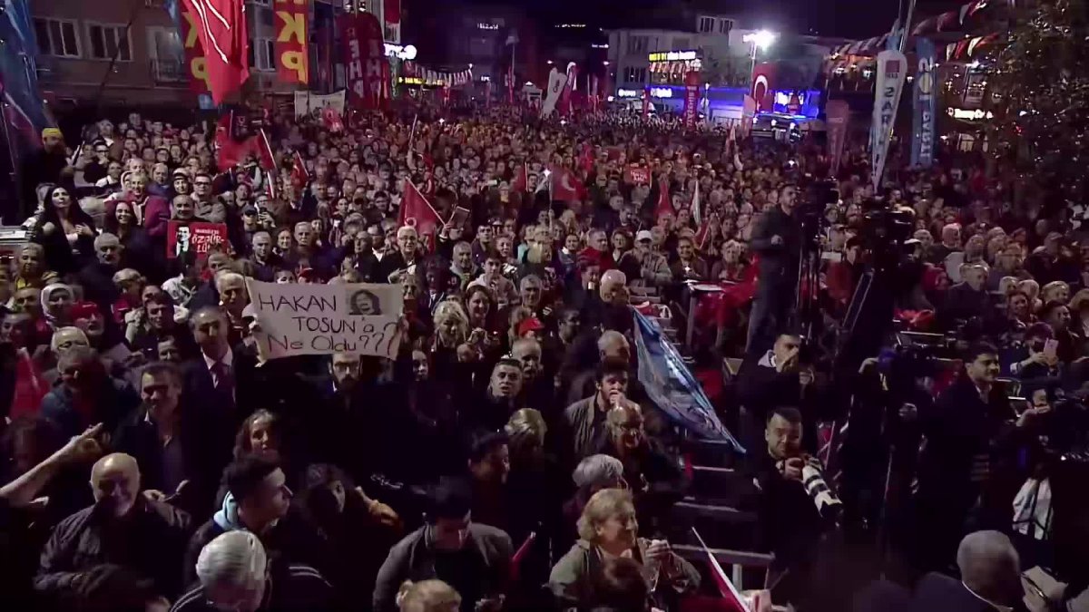 Sarıyer Mitingi'nde dikkat çeken çıkış