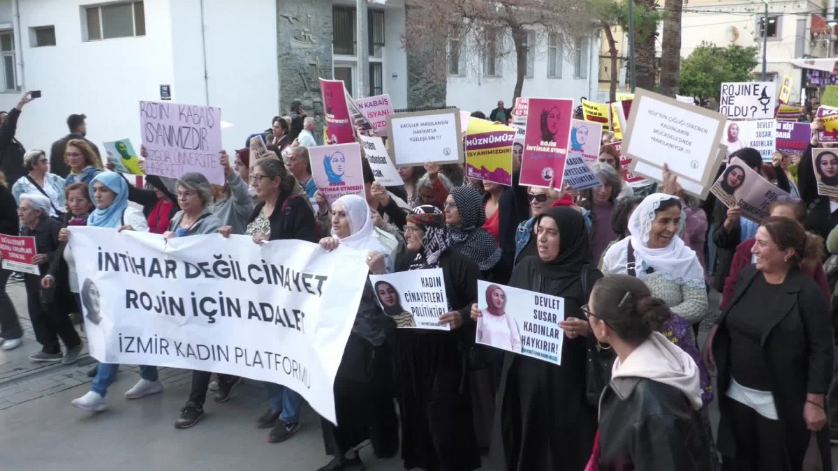 Rojin Kabaiş için İzmir’de yürüyüş: Adaletin gecikmesi kadınların yaşam hakkını gasp ediyor