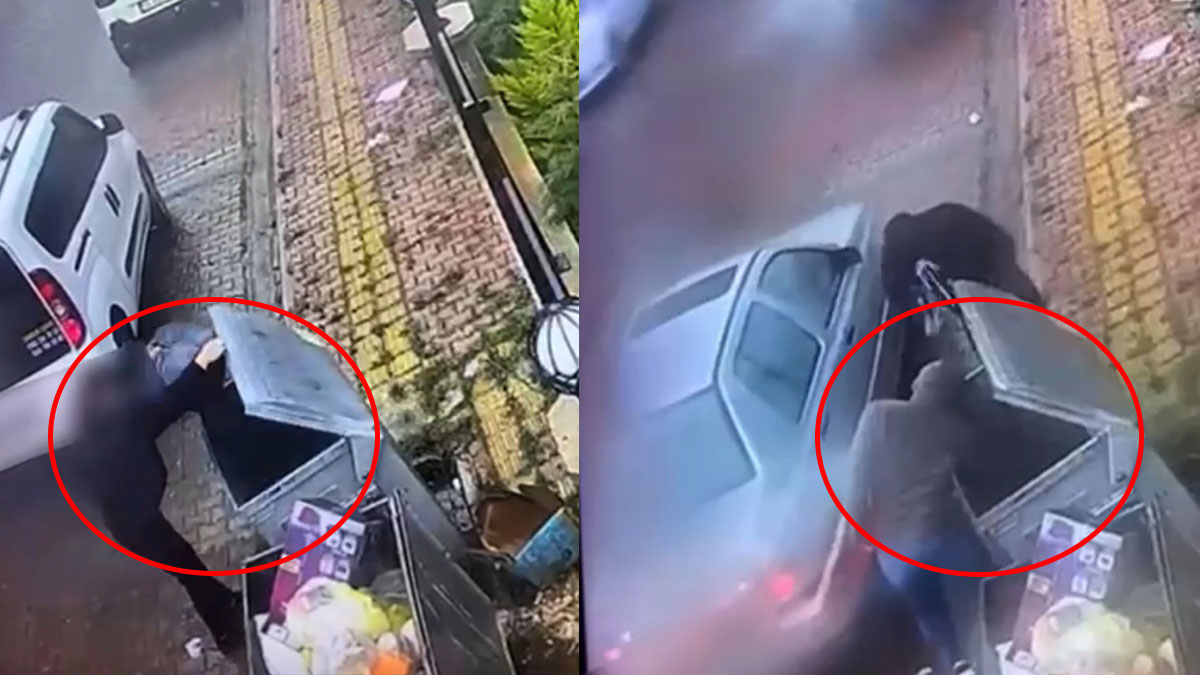 Sokak ortasında uyuşturucu teslimatı! Çöp atar gibi...