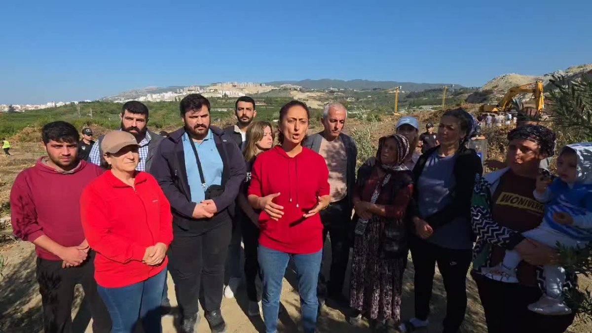 Hatay'daki ağaç kesimlerine mahalle halkından sert tepki