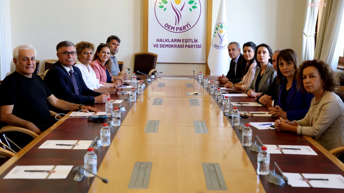 KESK heyeti, Meclis'te DEM Parti ile buluştu