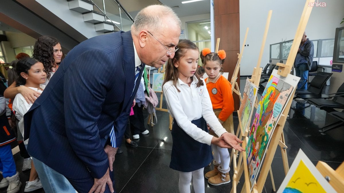 Gaziemirli çocuklar su krizini resimleriyle anlattı