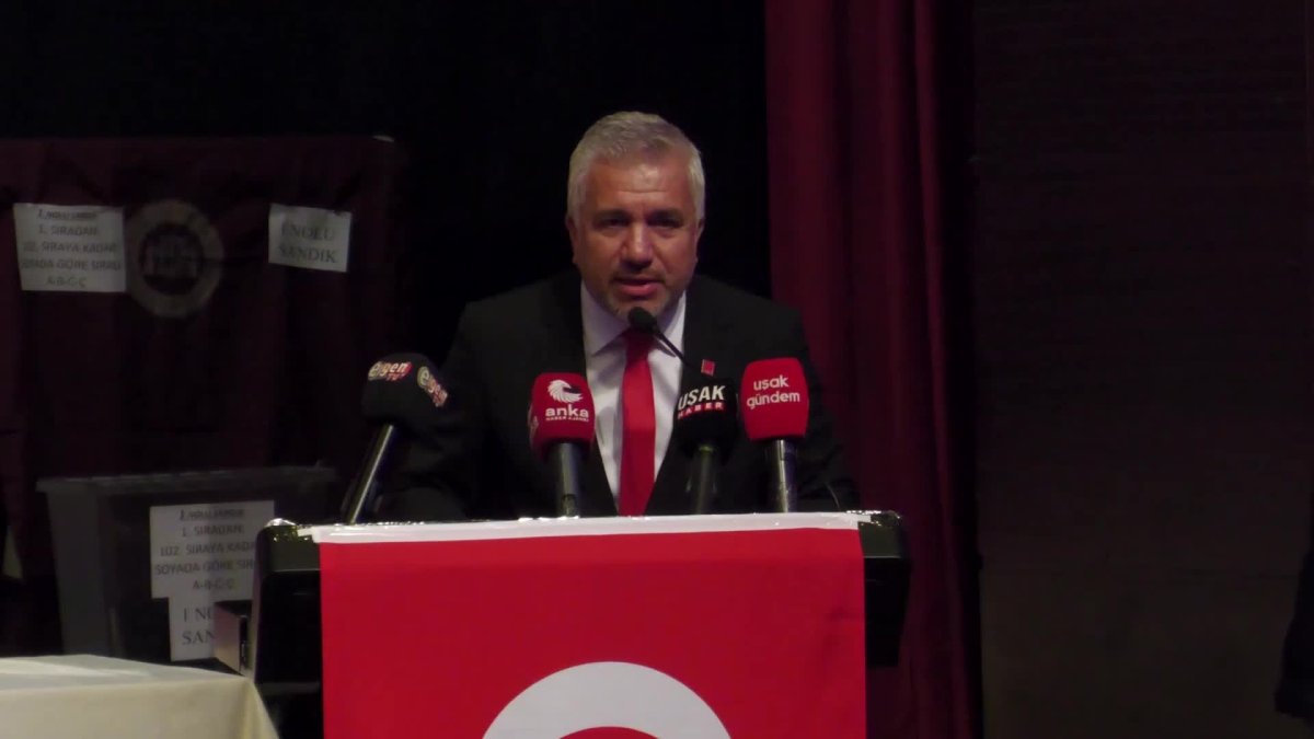 CHP'nin Uşak Kongresi'nde Celalettin Çoban'dan güçlü mesajlar
