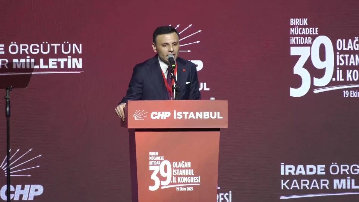 CHP İstanbul Kongresi'nde Gökhan Günaydın'dan iddialı mesajlar