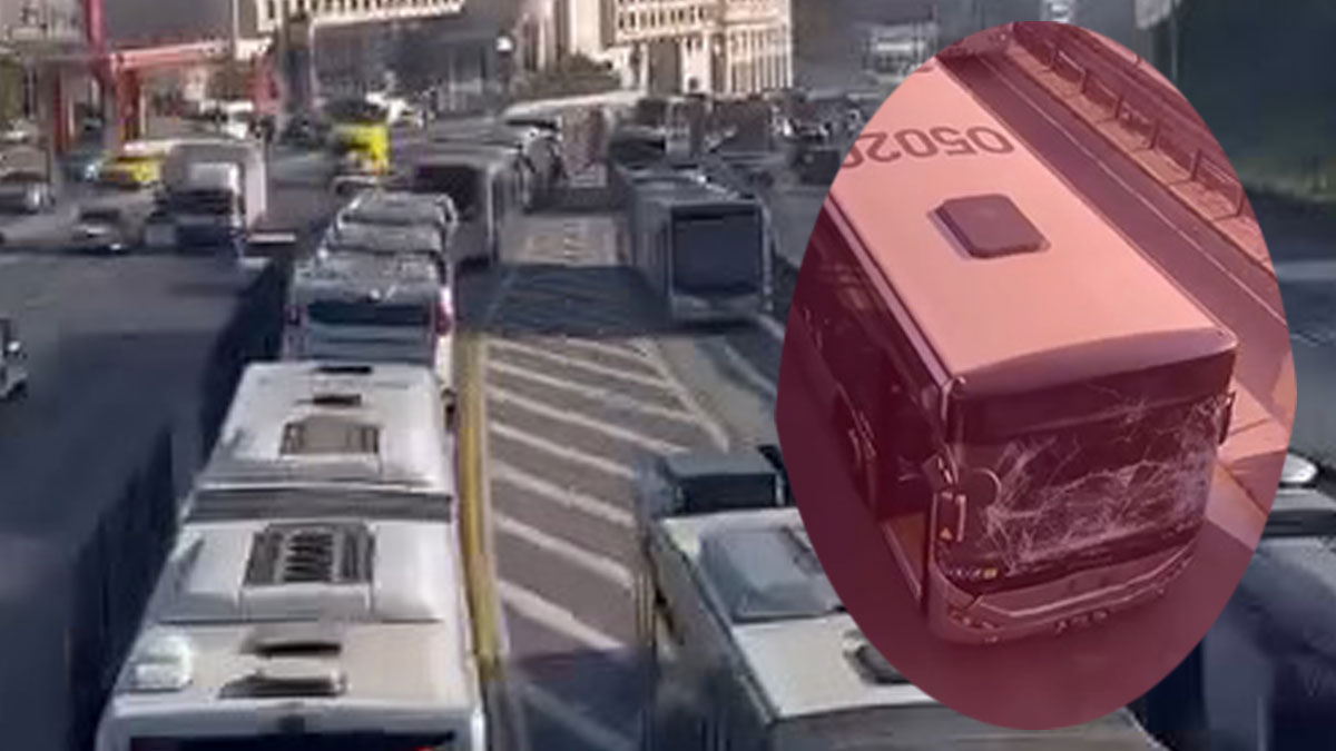 Sefaköy'de metrobüs kazası!