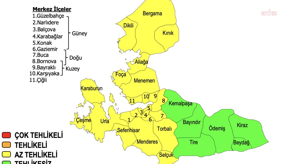 İzmir'de kuvvetli sağanak alarmı