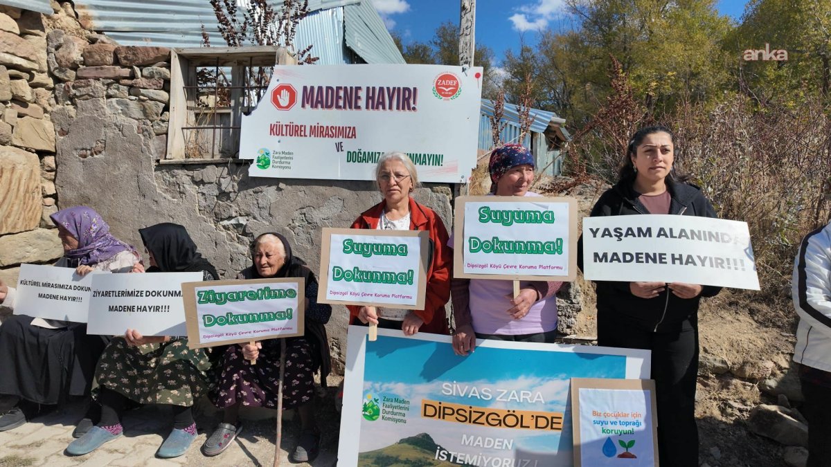 Dipsizgöl'de maden projesine halktan itiraz