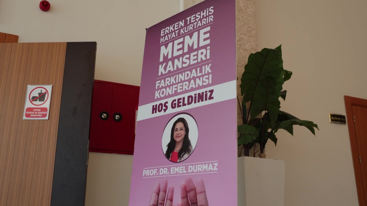 Manavgat'ta meme kanseri farkındalık konferansı düzenlendi