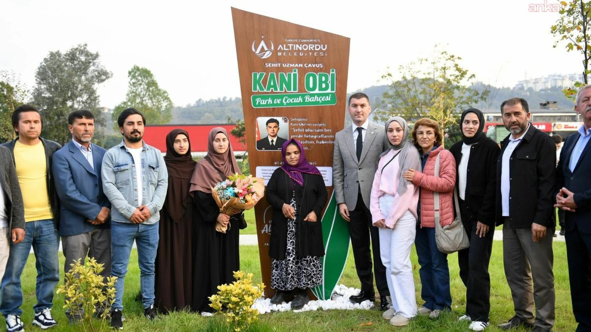 Şehit Kani Obi’nin adı Altınordu'da ebediyen yaşayacak