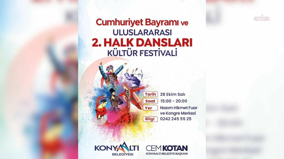 Cumhuriyet coşkusu Konyaaltı'nda halk danslarıyla sergilenecek