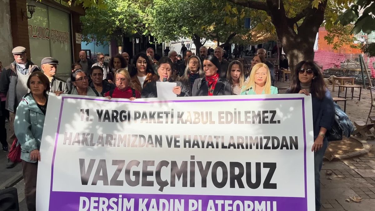 Tunceli'de 11. Yargı Paketi'ne karşı ses yükseliyor