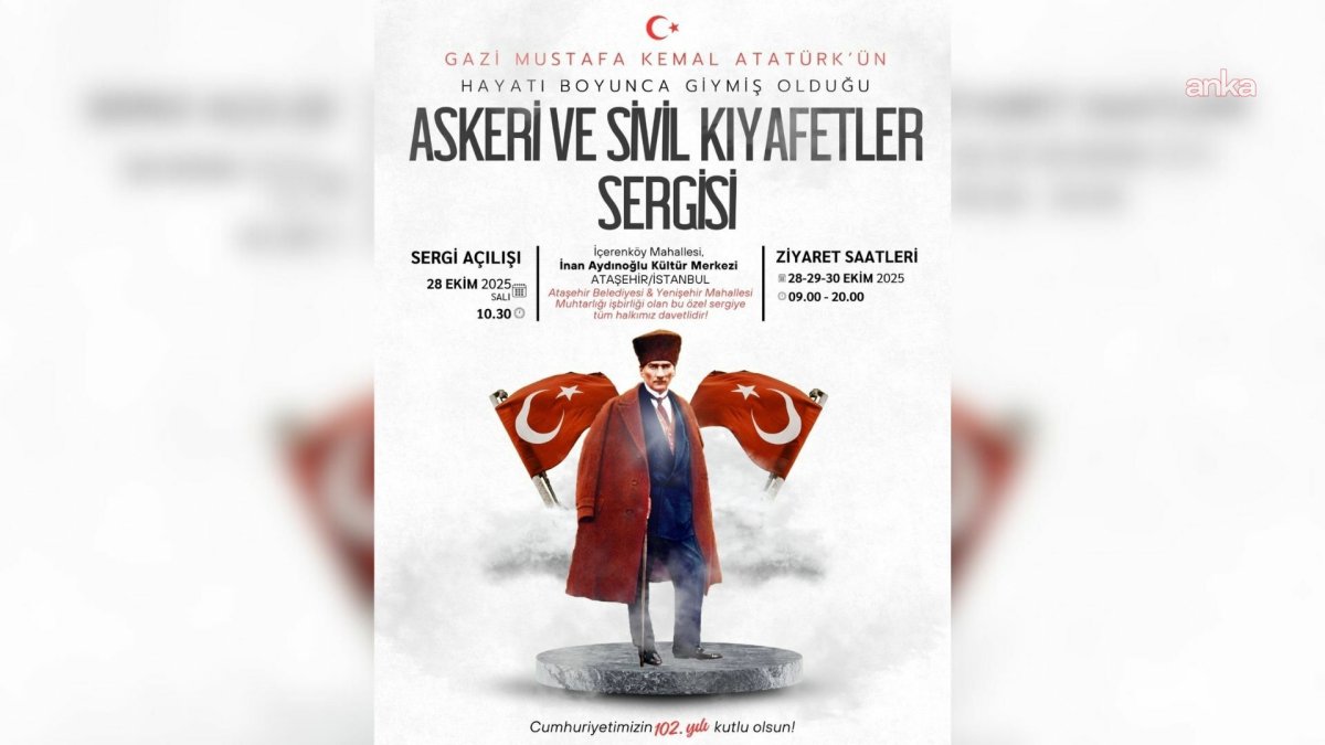 Atatürk'ün kıyafetleri Ataşehir'de ziyaretçileri bekliyor
