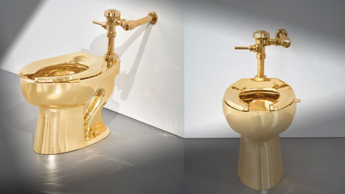 18 ayar altın tuvalet müzayedede satıldı! Fiyatı dudak uçuklattı