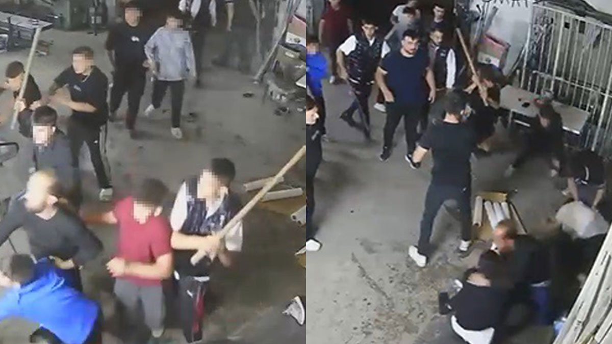 Parkta başlayan kavga iş yerinde meydan savaşına dönüştü