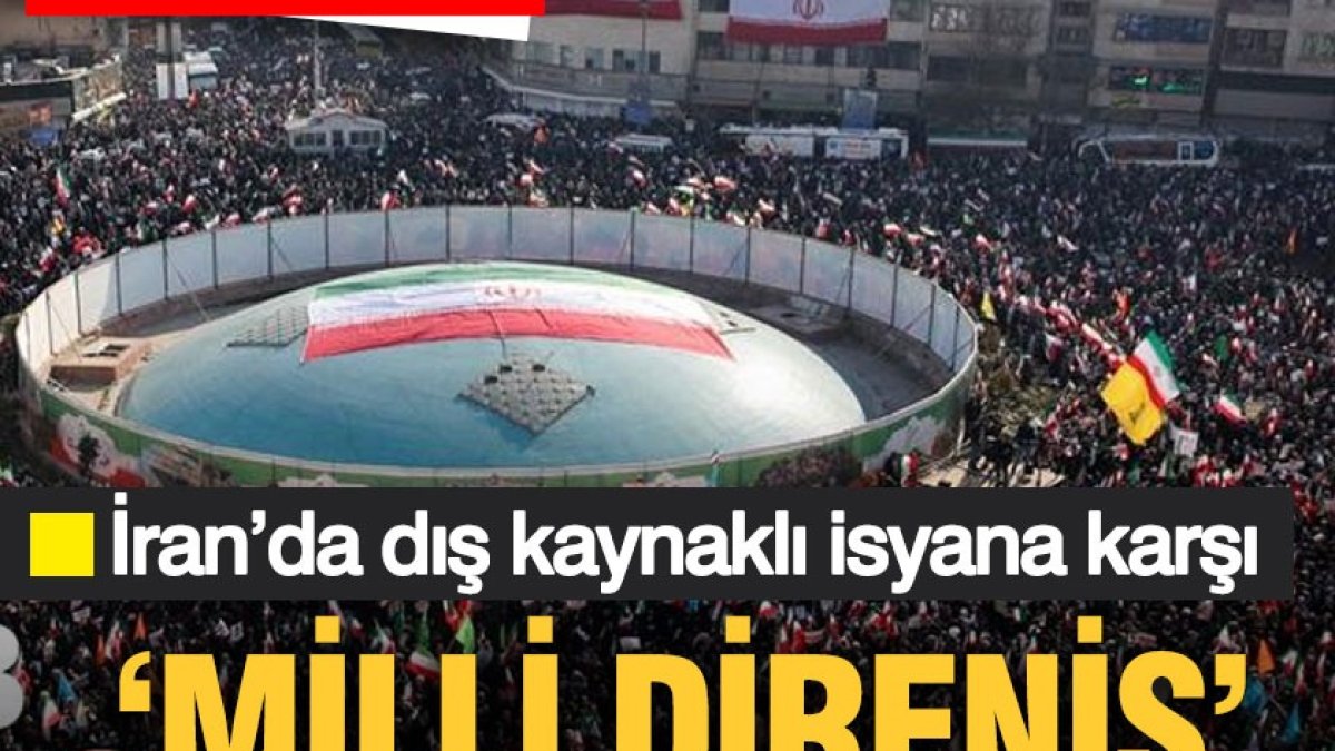 İran’da isyana karşı ‘Milli direniş’ gösterisi