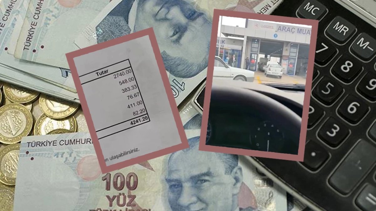 Yeni araç sahibi ilk muayenede 4.241 TL ödeyince tepki gösterdi