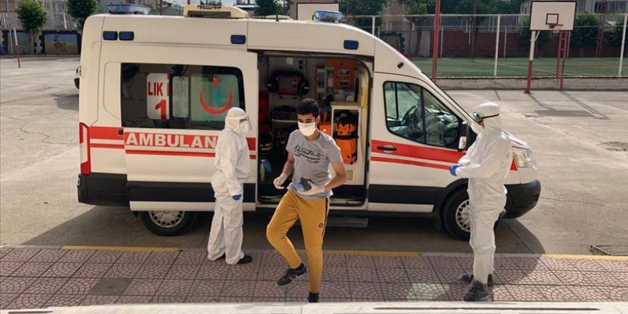 Koronalı hastalar sınava böyle alındı