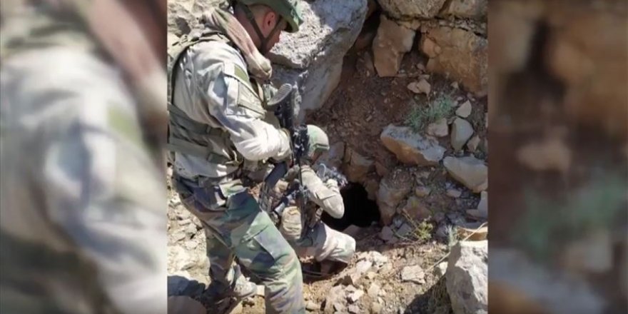 MSB duyurdu:150 metrelik mağara böyle imha edildi