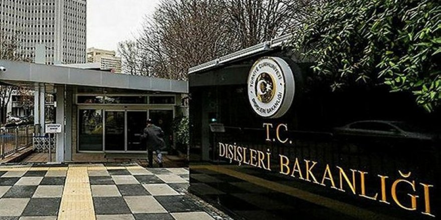 Dışişleri Bakanlığından Irak'a PKK terör örgütü tepkisi