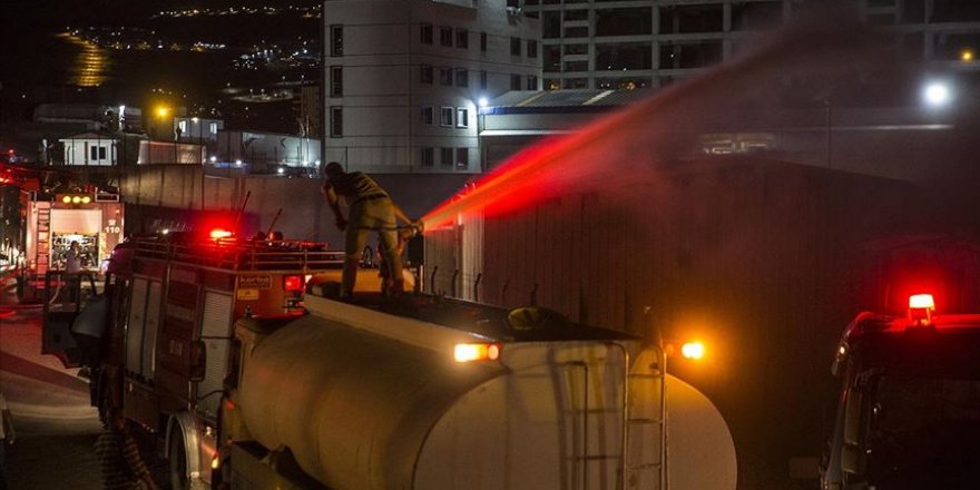 Başkentte kargo deposunda korkutan yangın