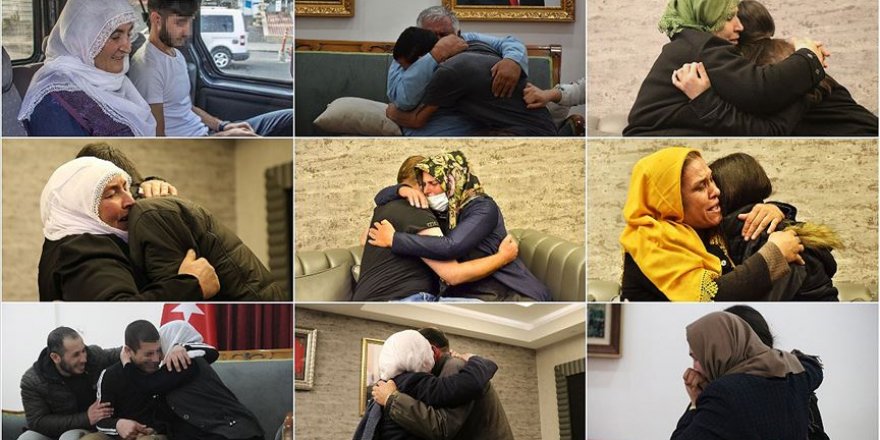 Evlatlarını terörün pençesinden kopardılar