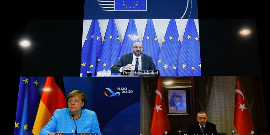 Erdoğan, Merkel ve Michel görüştü