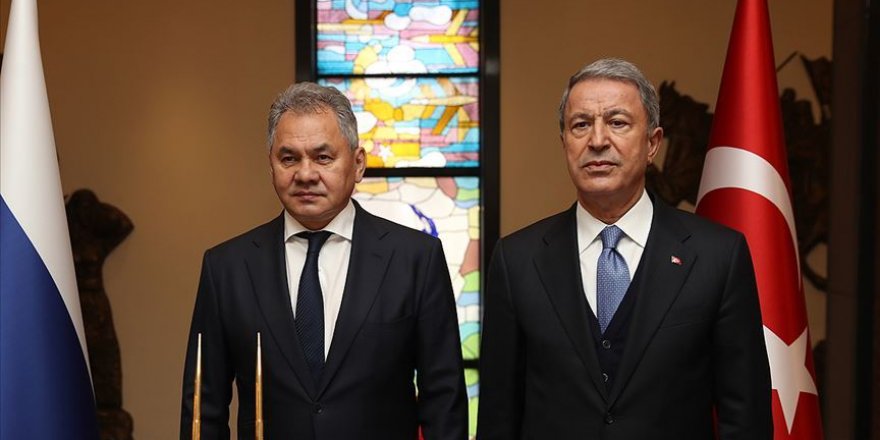 Milli Savunma Bakanı Akar, Rusya Savunma Bakanı Şoygu ile görüştü